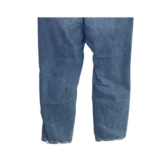 Lane Bryant Magic Waist High Rise Straight Distressed Crop Stretch Jean 16 Blue - Picture 6 of 15